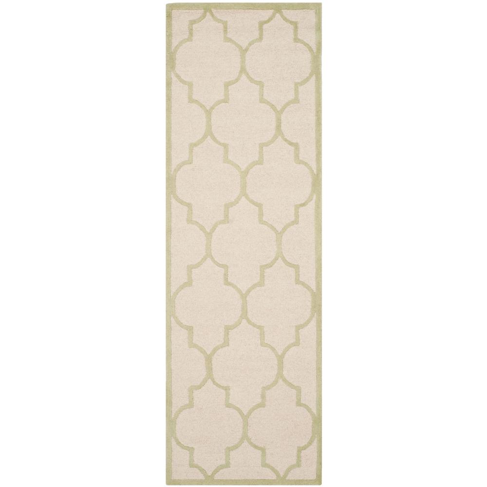 CAMBRIDGE, IVORY / LIGHT GREEN, 2'-6" X 8', Area Rug, CAM134N-28. Picture 1