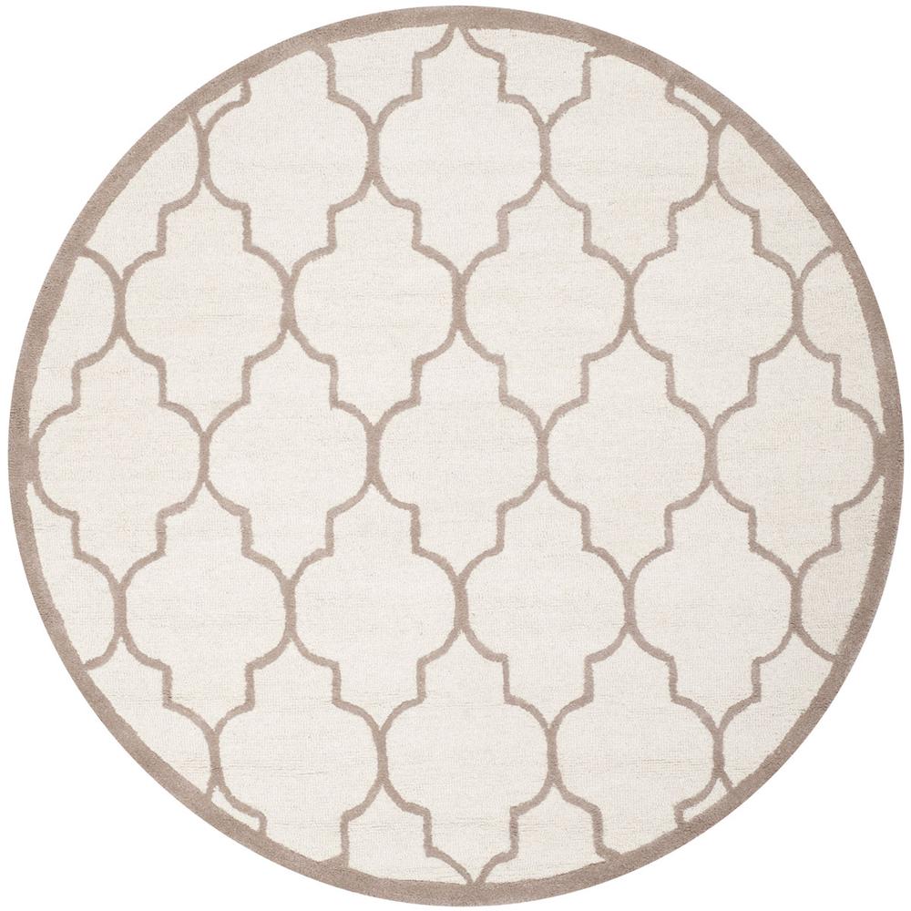 CAMBRIDGE, IVORY / BEIGE, 6' X 6' Round, Area Rug, CAM134P-6R. Picture 1