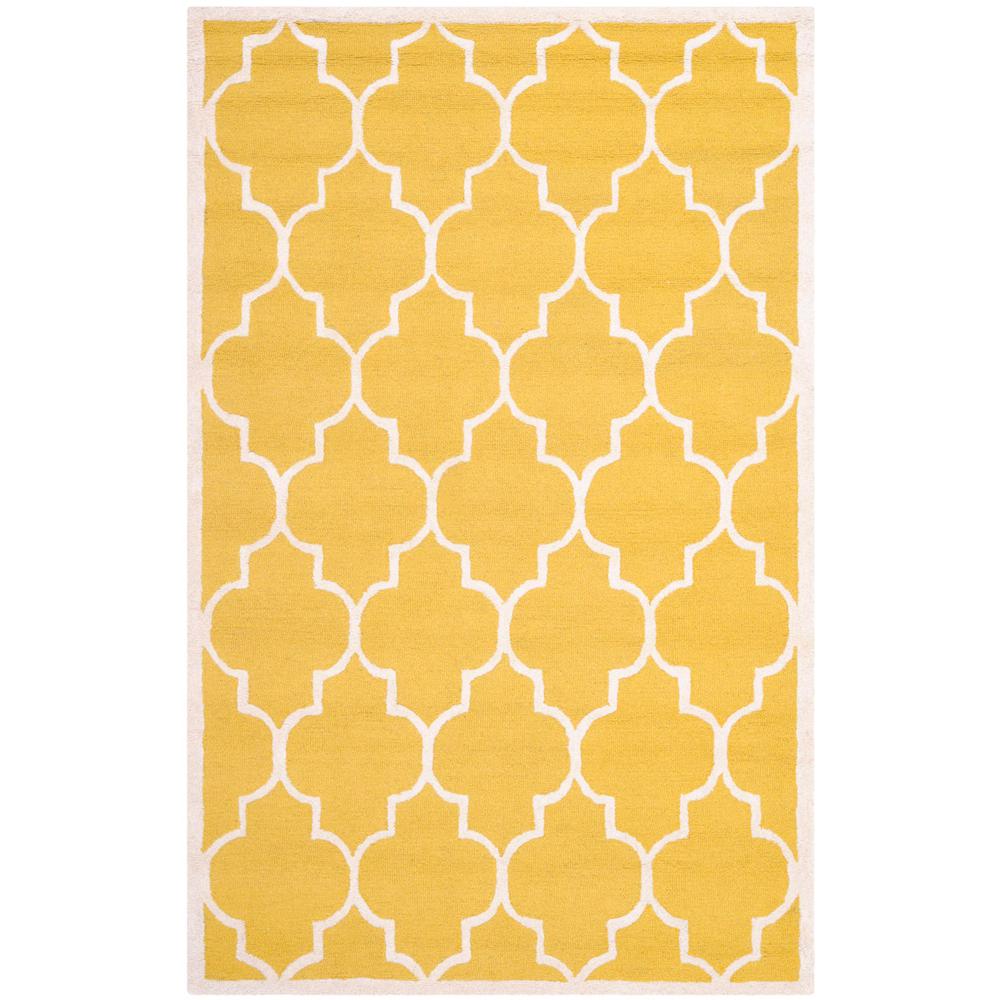 CAMBRIDGE, GOLD / IVORY, 5' X 8', Area Rug, CAM134Q-5. Picture 1