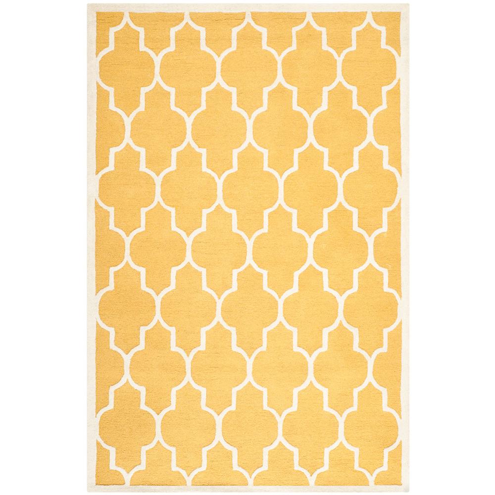 CAMBRIDGE, GOLD / IVORY, 6' X 9', Area Rug, CAM134Q-6. Picture 1