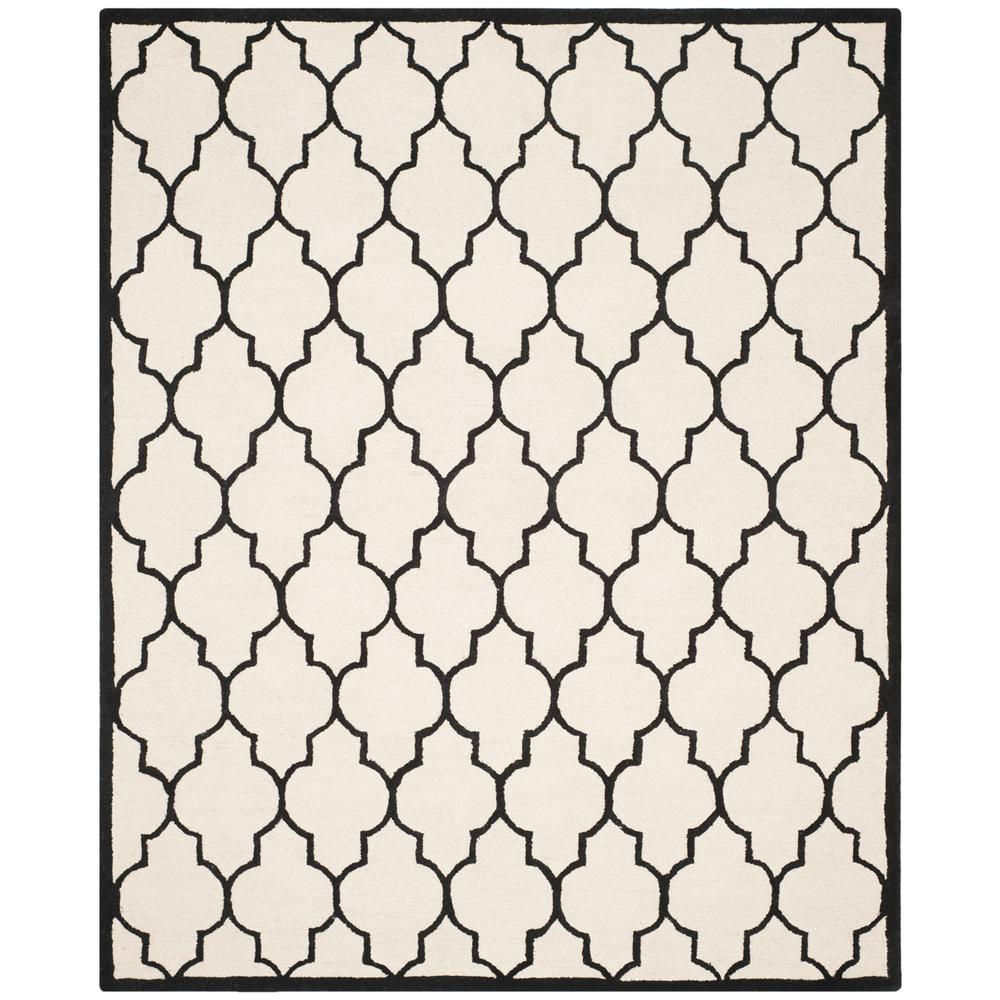 CAMBRIDGE, IVORY / BLACK, 8' X 10', Area Rug, CAM134W-8. Picture 1
