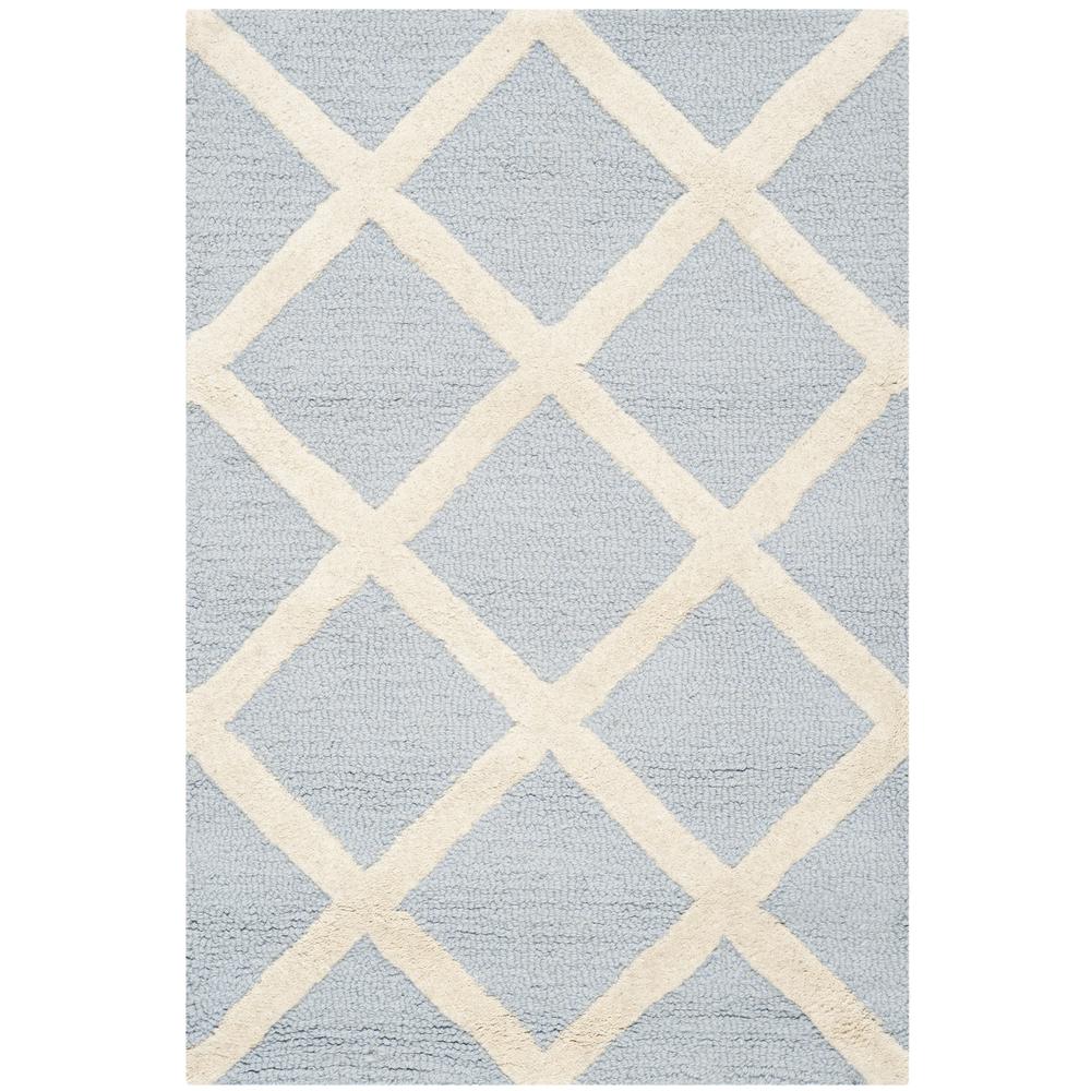 CAMBRIDGE, LIGHT BLUE / IVORY, 2' X 3', Area Rug, CAM135A-2. Picture 4