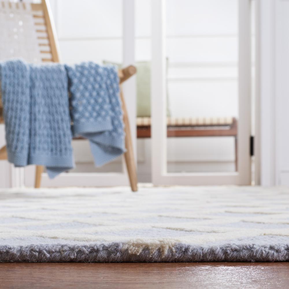 CAMBRIDGE, LIGHT BLUE / IVORY, 2'-6" X 12', Area Rug, CAM135A-212. Picture 2