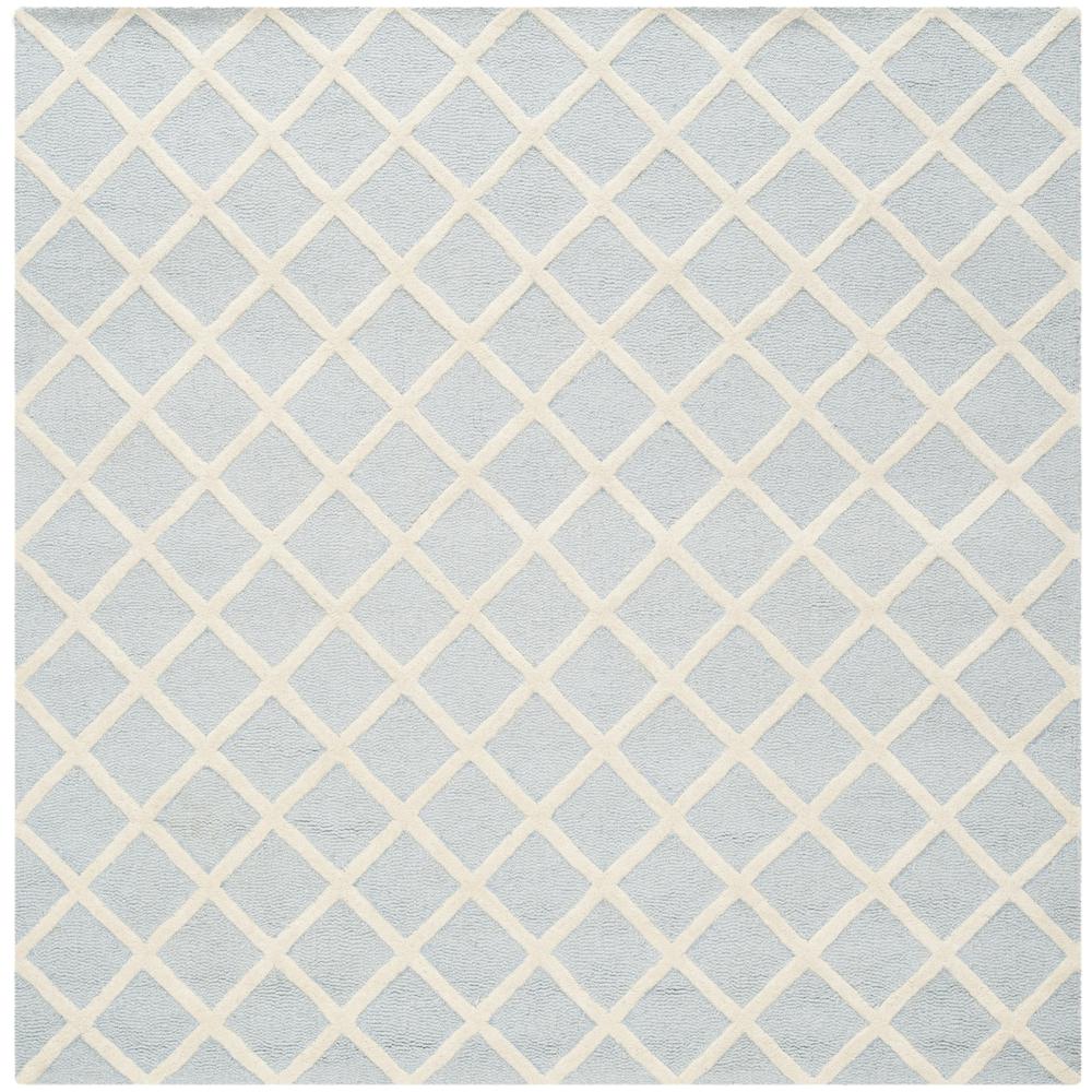 CAMBRIDGE, LIGHT BLUE / IVORY, 8' X 8' Square, Area Rug, CAM135A-8SQ. Picture 1