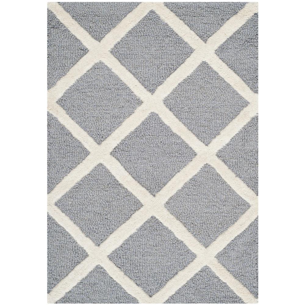 CAMBRIDGE, SILVER / IVORY, 2' X 3', Area Rug, CAM135D-2. Picture 1