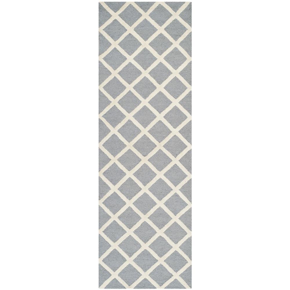 CAMBRIDGE, SILVER / IVORY, 2'-6" X 8', Area Rug, CAM135D-28. Picture 1