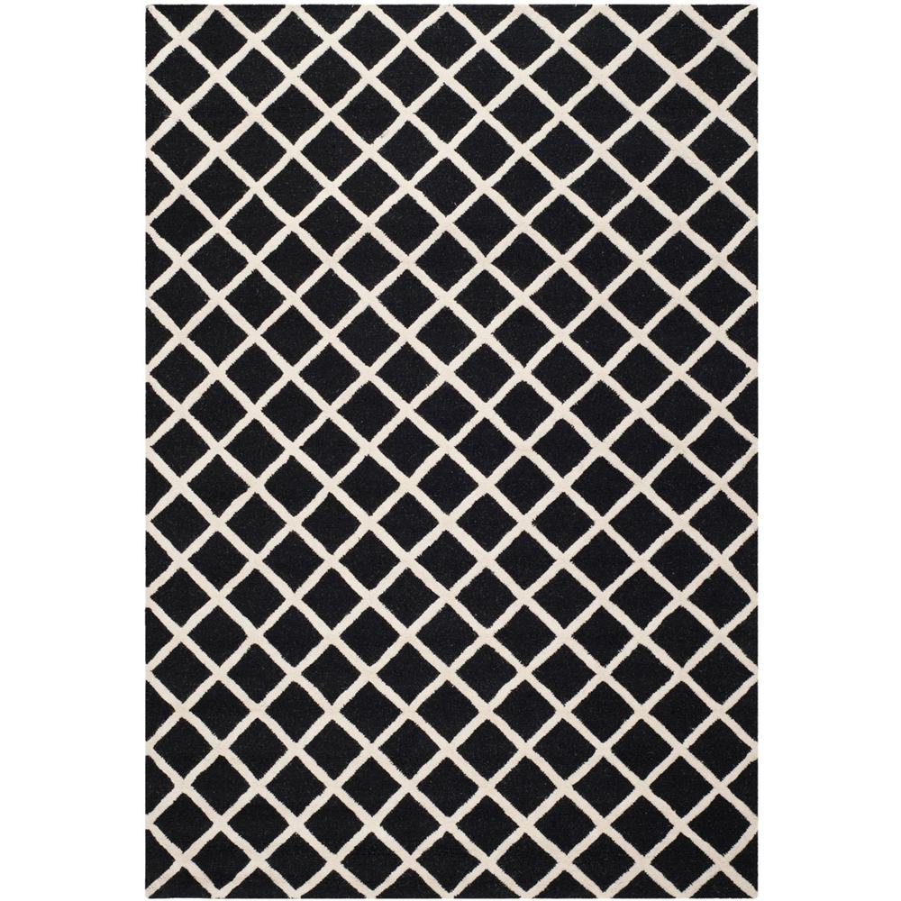 CAMBRIDGE, BLACK / IVORY, 6' X 9', Area Rug, CAM135E-6. Picture 1