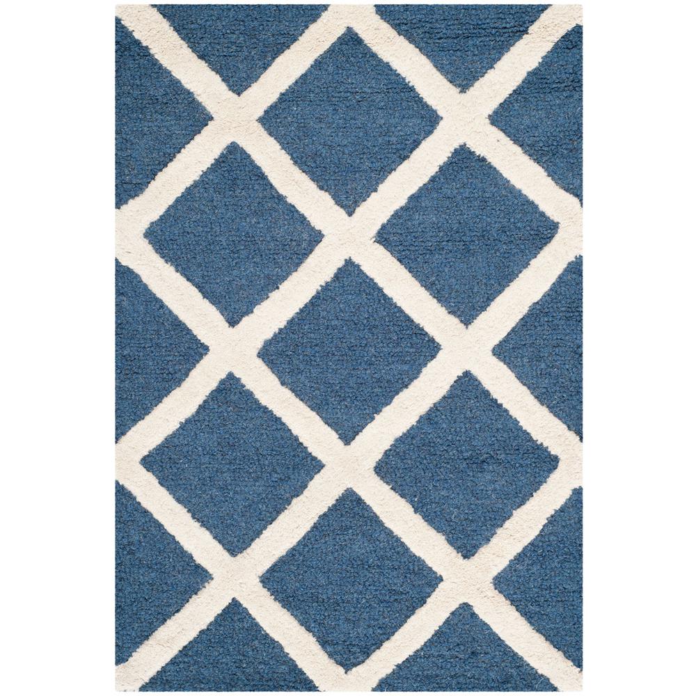 CAMBRIDGE, NAVY / IVORY, 2' X 3', Area Rug, CAM135G-2. Picture 1