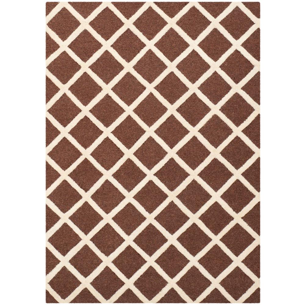 CAMBRIDGE, DARK BROWN / IVORY, 3' X 5', Area Rug, CAM135H-3. Picture 1