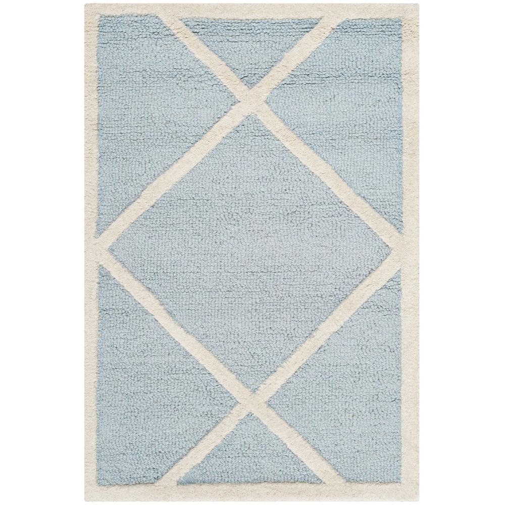 CAMBRIDGE, LIGHT BLUE / IVORY, 2' X 3', Area Rug, CAM136A-2. Picture 1