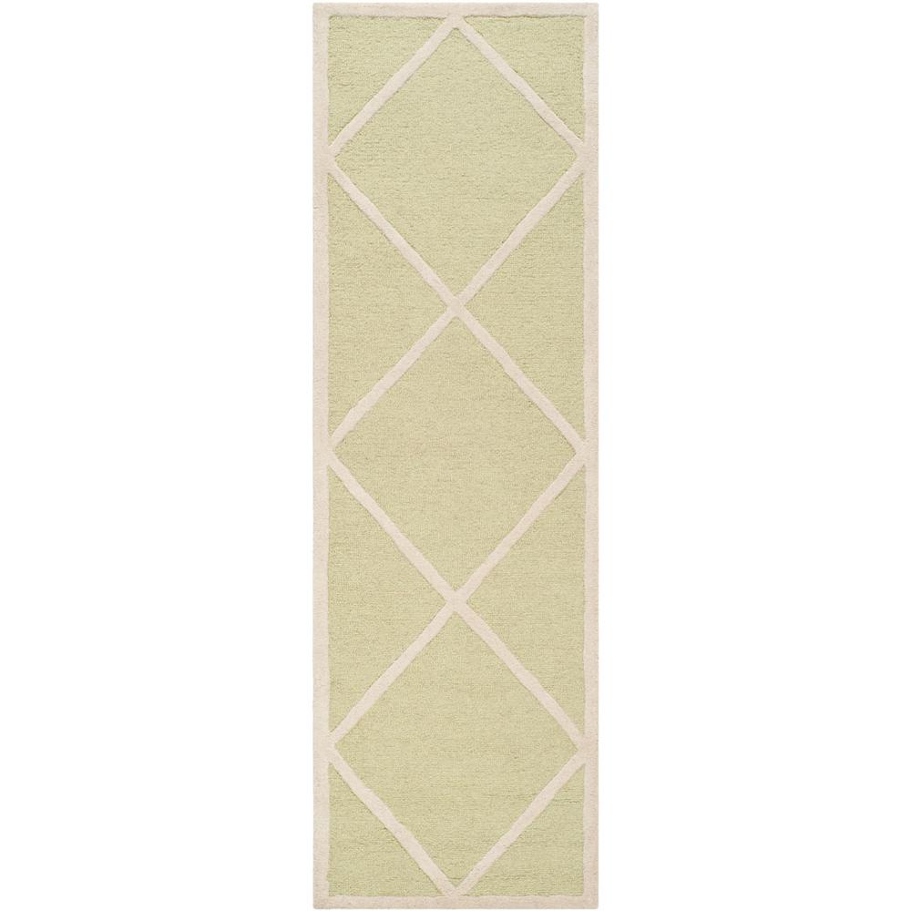 CAMBRIDGE, LIGHT GREEN / IVORY, 2'-6" X 8', Area Rug, CAM136B-28. Picture 1