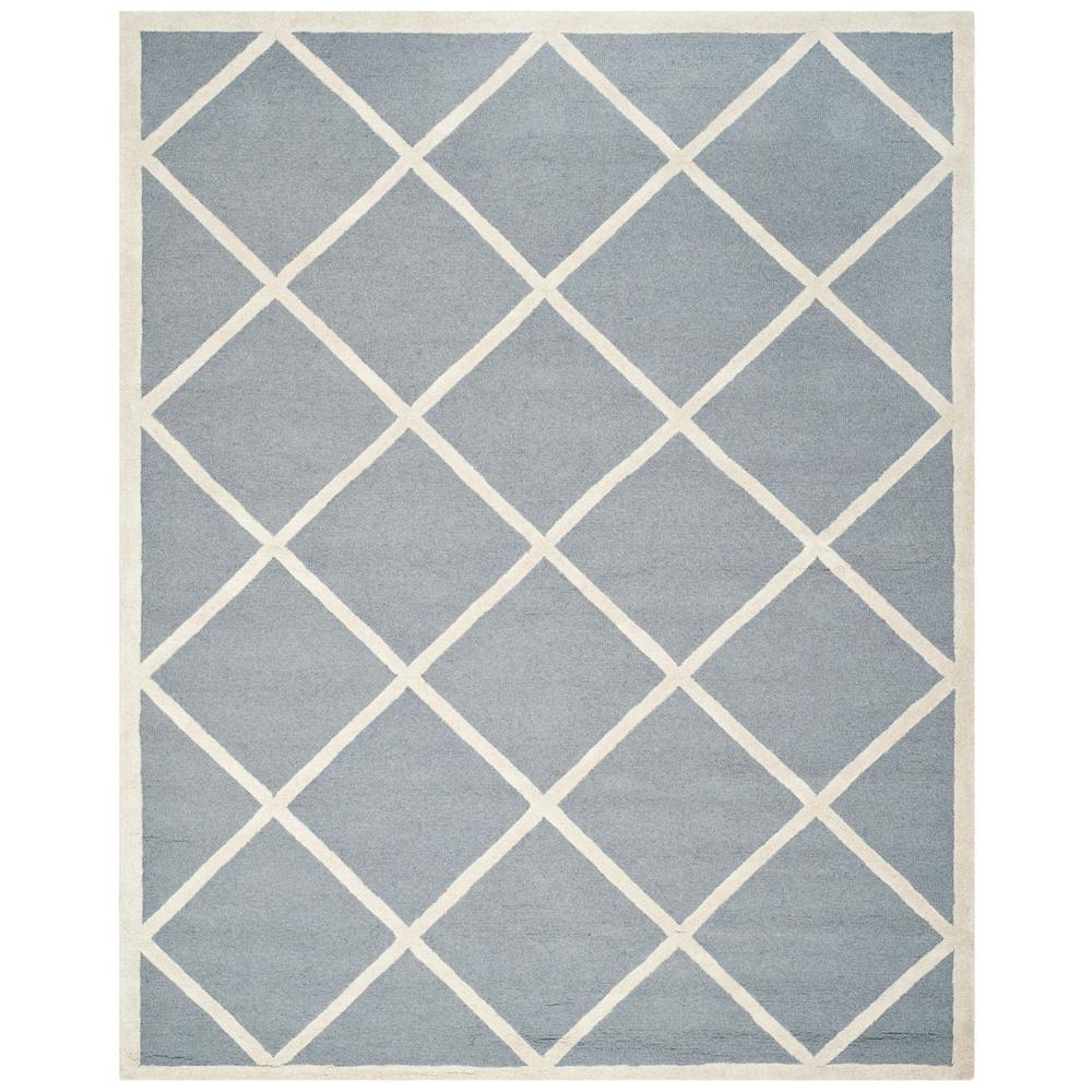CAMBRIDGE, SILVER / IVORY, 8' X 10', Area Rug, CAM136D-8. Picture 1