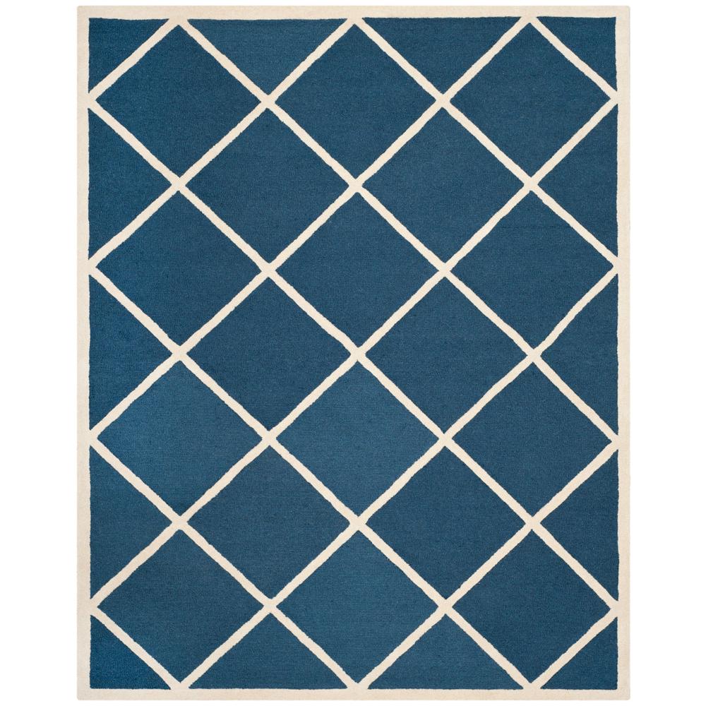 CAMBRIDGE, NAVY / IVORY, 8' X 10', Area Rug, CAM136G-8. Picture 1