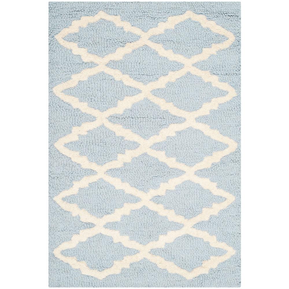 CAMBRIDGE, LIGHT BLUE / IVORY, 2' X 3', Area Rug, CAM137A-2. Picture 1
