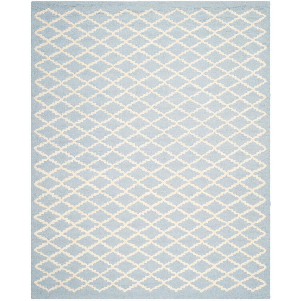 CAMBRIDGE, LIGHT BLUE / IVORY, 8' X 10', Area Rug, CAM137A-8. Picture 1