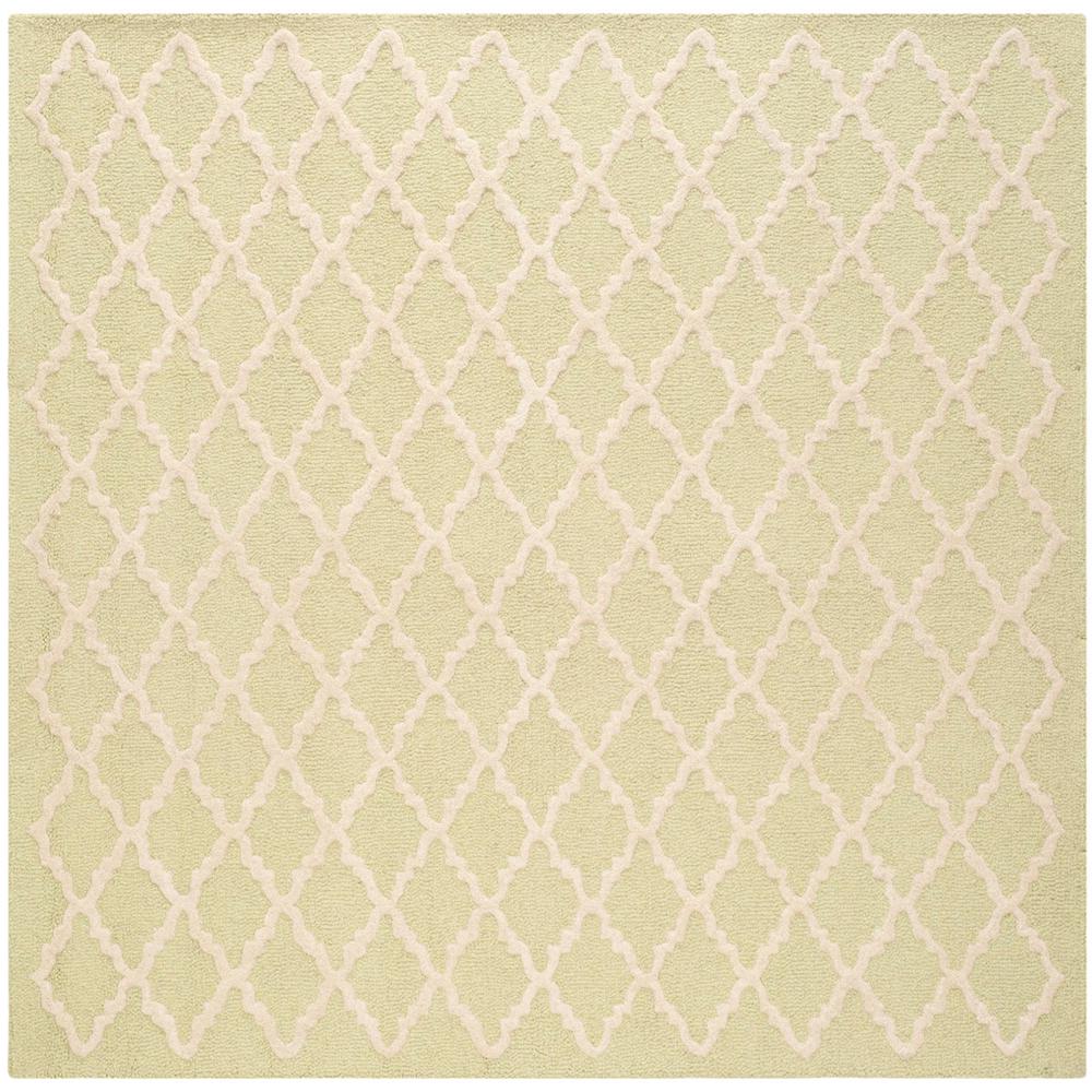 CAMBRIDGE, LIGHT GREEN / IVORY, 6' X 6' Square, Area Rug, CAM137B-6SQ. Picture 1