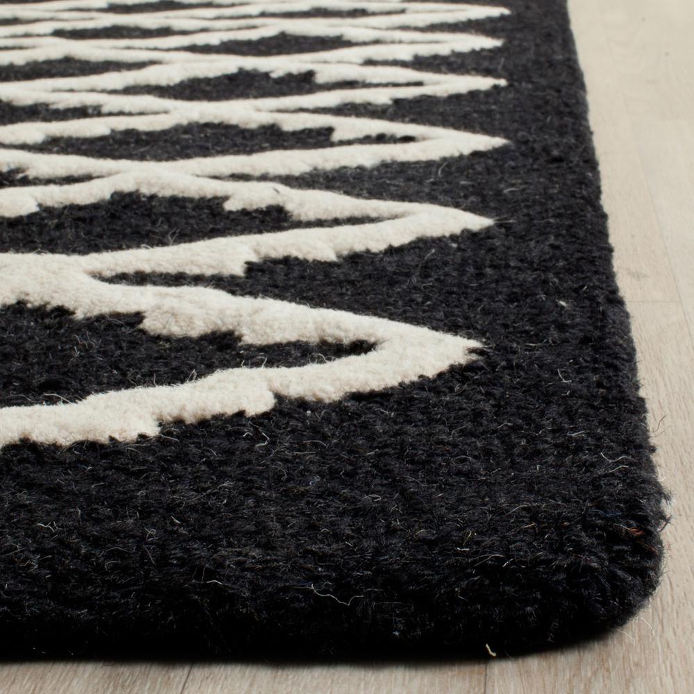 CAMBRIDGE, BLACK / IVORY, 8' X 10', Area Rug, CAM137E-8. Picture 1