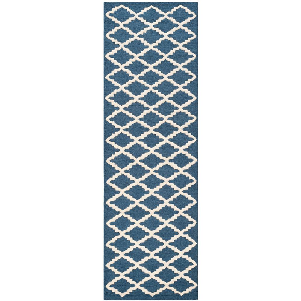 CAMBRIDGE, NAVY / IVORY, 2'-6" X 8', Area Rug, CAM137G-28. Picture 1