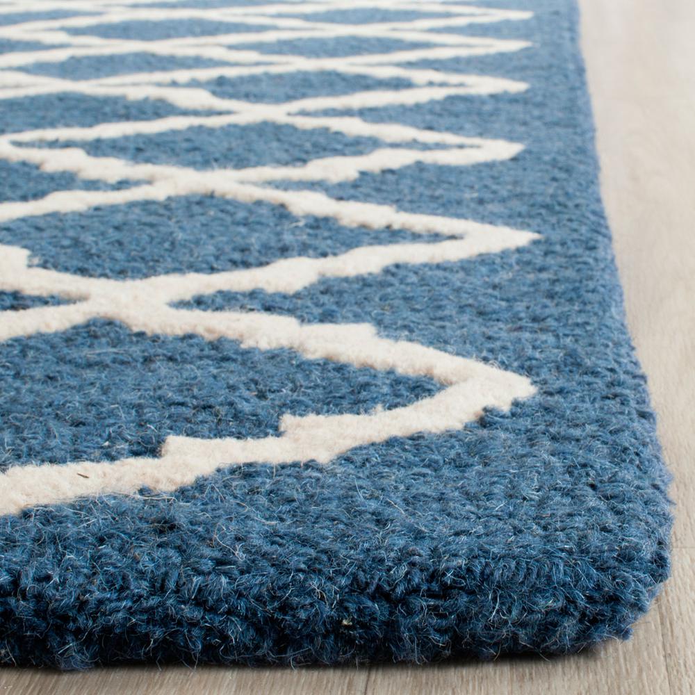 CAMBRIDGE, NAVY / IVORY, 4' X 6', Area Rug, CAM137G-4. Picture 1