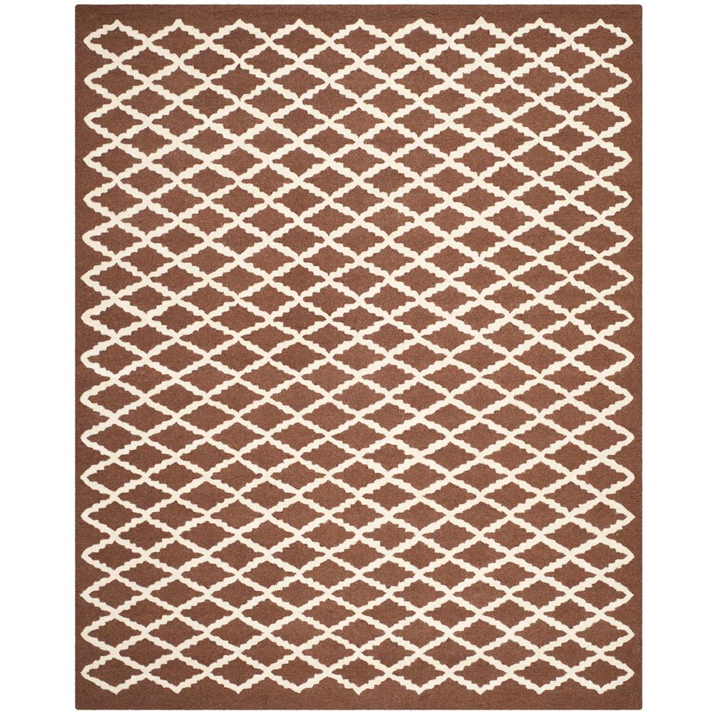 CAMBRIDGE, DARK BROWN / IVORY, 8' X 10', Area Rug, CAM137H-8. Picture 1