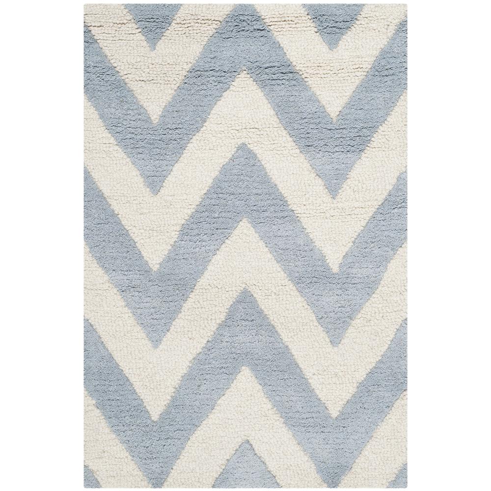 CAMBRIDGE, LIGHT BLUE / IVORY, 2' X 3', Area Rug, CAM139A-2. Picture 4