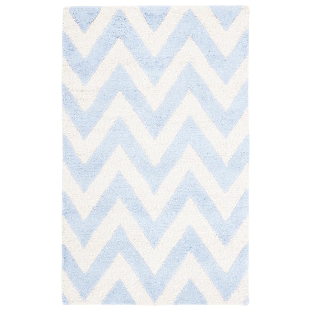 CAMBRIDGE, LIGHT BLUE / IVORY, 3' X 5', Area Rug, CAM139A-3. Picture 1