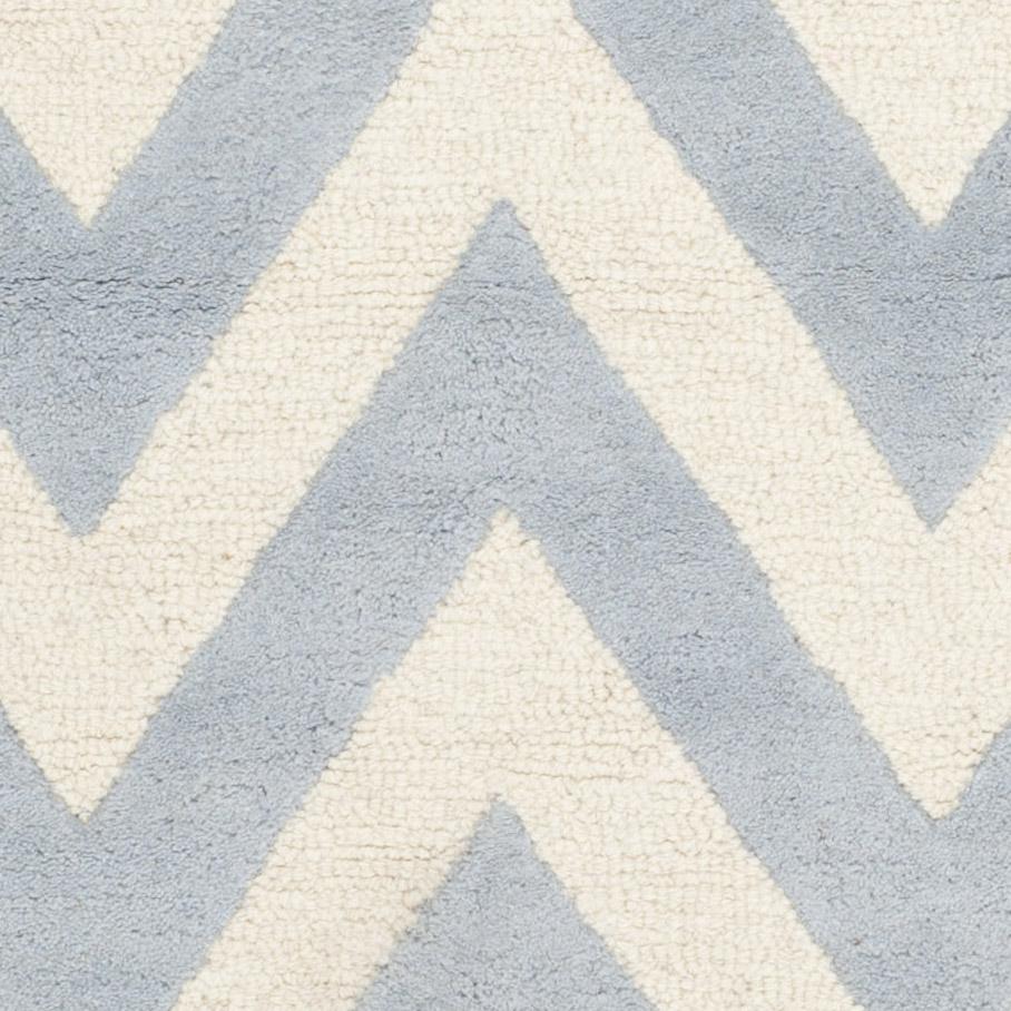 CAMBRIDGE, LIGHT BLUE / IVORY, 5' X 8', Area Rug, CAM139A-5. Picture 2