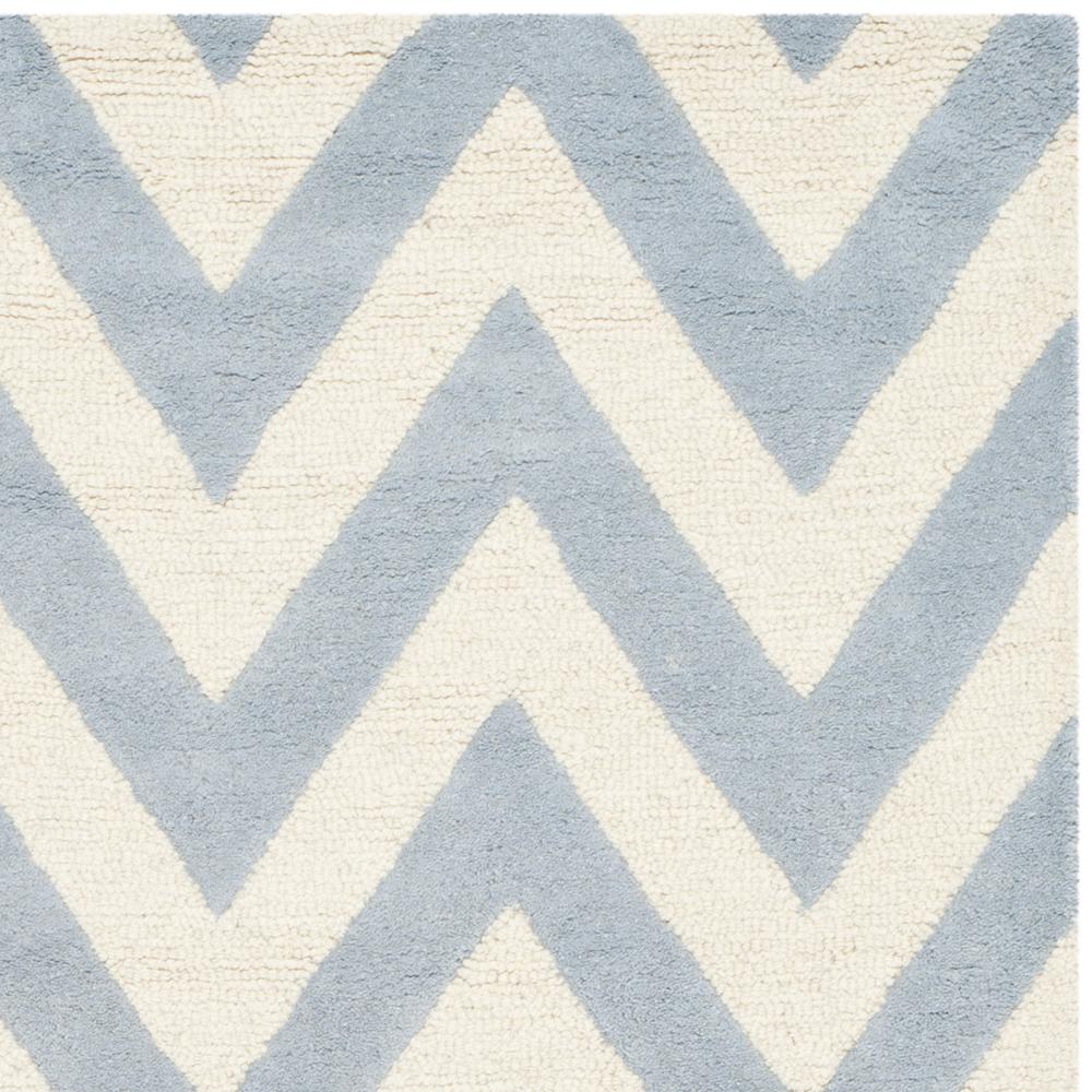 CAMBRIDGE, LIGHT BLUE / IVORY, 5' X 8', Area Rug, CAM139A-5. Picture 3
