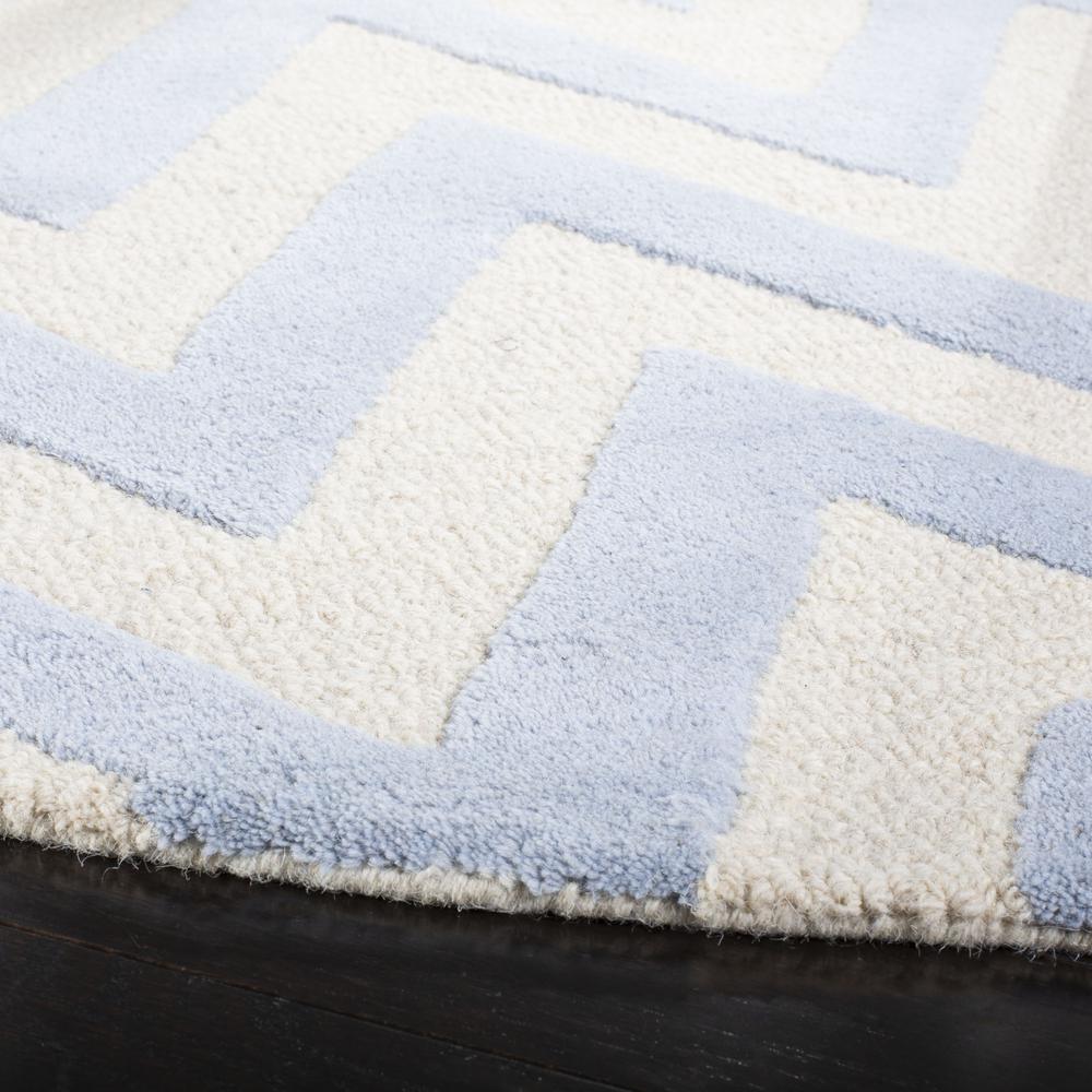 CAMBRIDGE, LIGHT BLUE / IVORY, 6' X 6' Round, Area Rug, CAM139A-6R. Picture 2