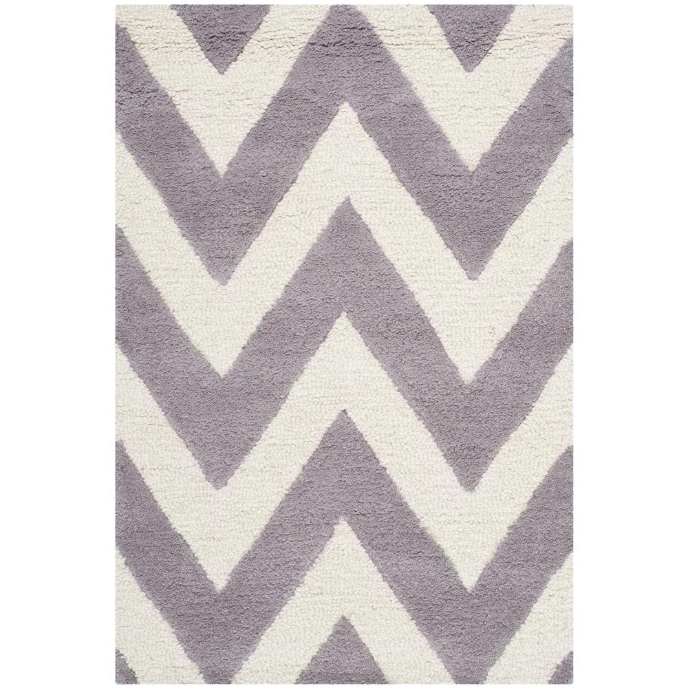 CAMBRIDGE, SILVER / IVORY, 2' X 3', Area Rug, CAM139D-2. Picture 4