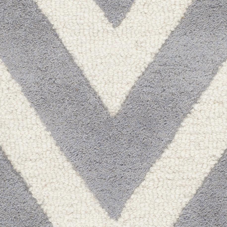CAMBRIDGE, SILVER / IVORY, 3' X 5', Area Rug, CAM139D-3. Picture 2