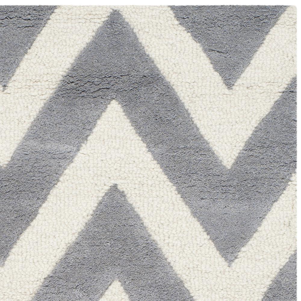CAMBRIDGE, SILVER / IVORY, 3' X 5', Area Rug, CAM139D-3. Picture 3