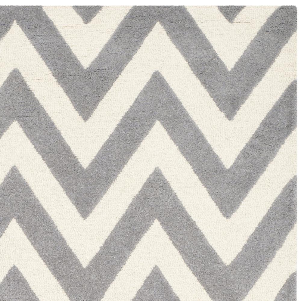 CAMBRIDGE, SILVER / IVORY, 5' X 8', Area Rug, CAM139D-5. Picture 3
