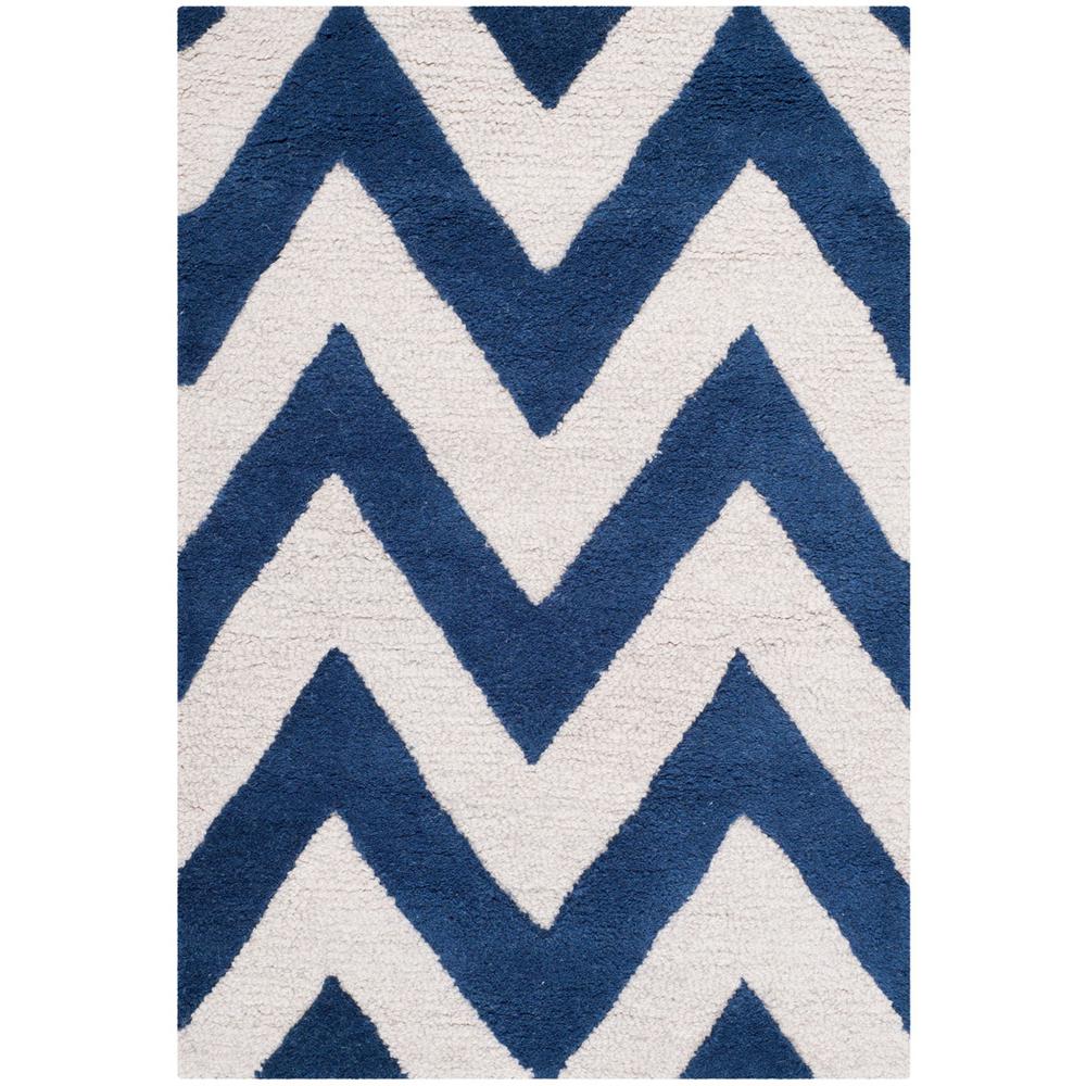 CAMBRIDGE, NAVY / IVORY, 2' X 3', Area Rug, CAM139G-2. Picture 1