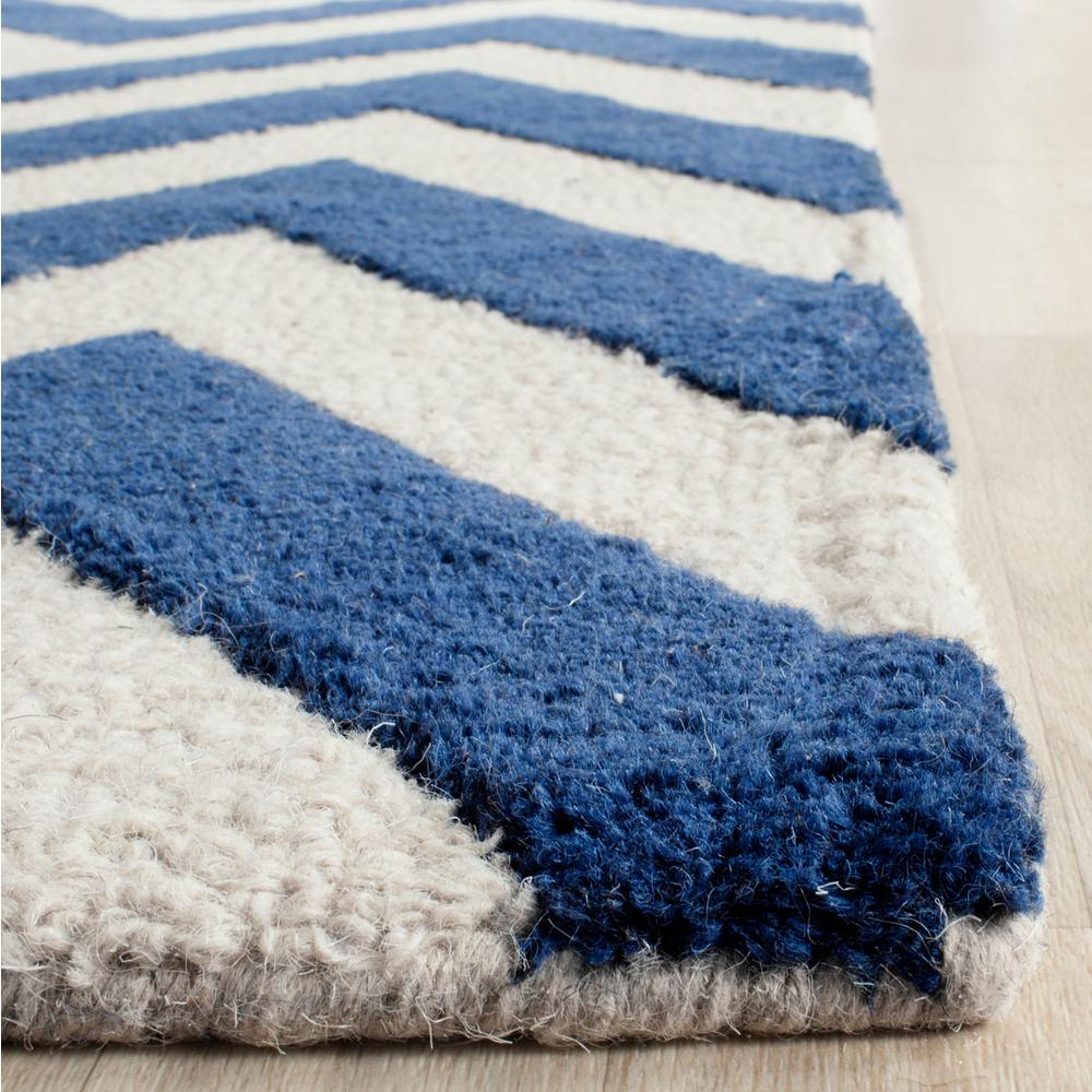 CAMBRIDGE, NAVY / IVORY, 4' X 6', Area Rug, CAM139G-4. Picture 1