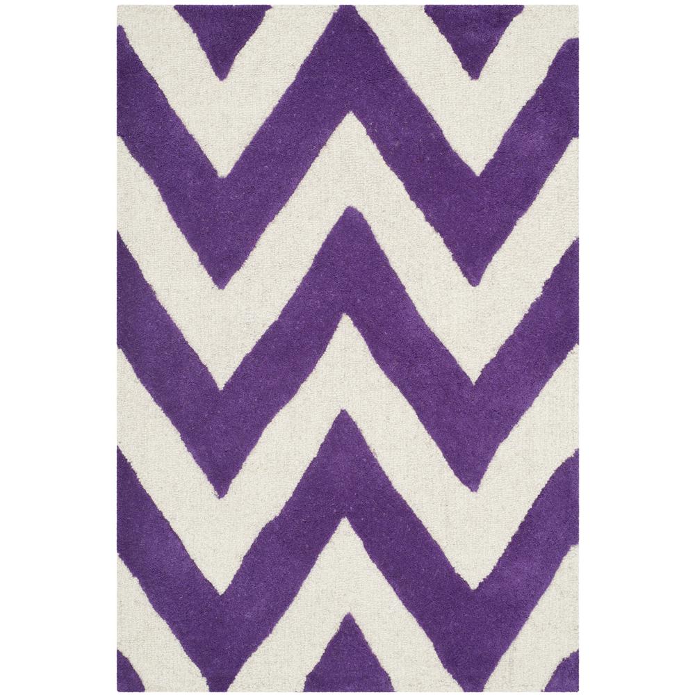 CAMBRIDGE, PURPLE / IVORY, 2' X 3', Area Rug, CAM139K-2. Picture 2