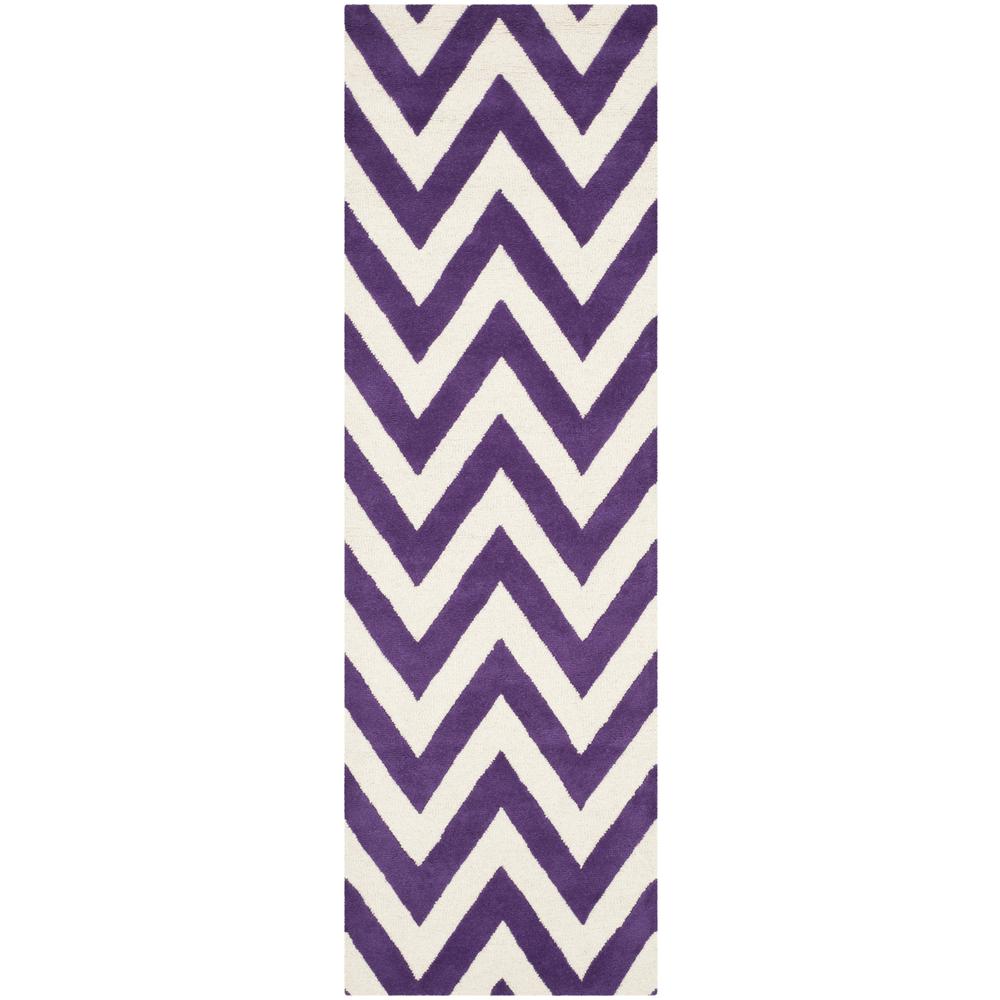 CAMBRIDGE, PURPLE / IVORY, 2' X 3', Area Rug, CAM139K-2. Picture 6