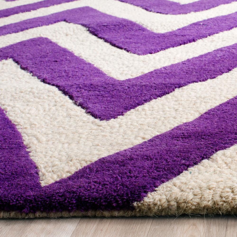 CAMBRIDGE, PURPLE / IVORY, 4' X 6', Area Rug, CAM139K-4. Picture 1
