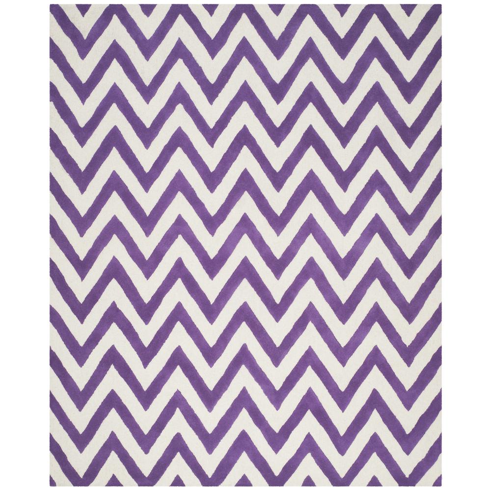 CAMBRIDGE, PURPLE / IVORY, 8' X 10', Area Rug, CAM139K-8. Picture 1