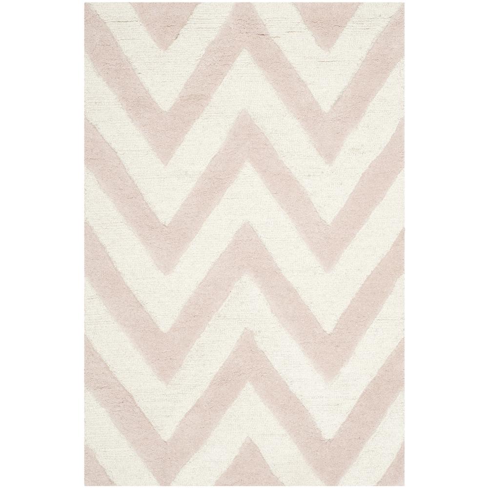 CAMBRIDGE, LIGHT PINK / IVORY, 2'-6" X 4', Area Rug, CAM139M-24. Picture 1