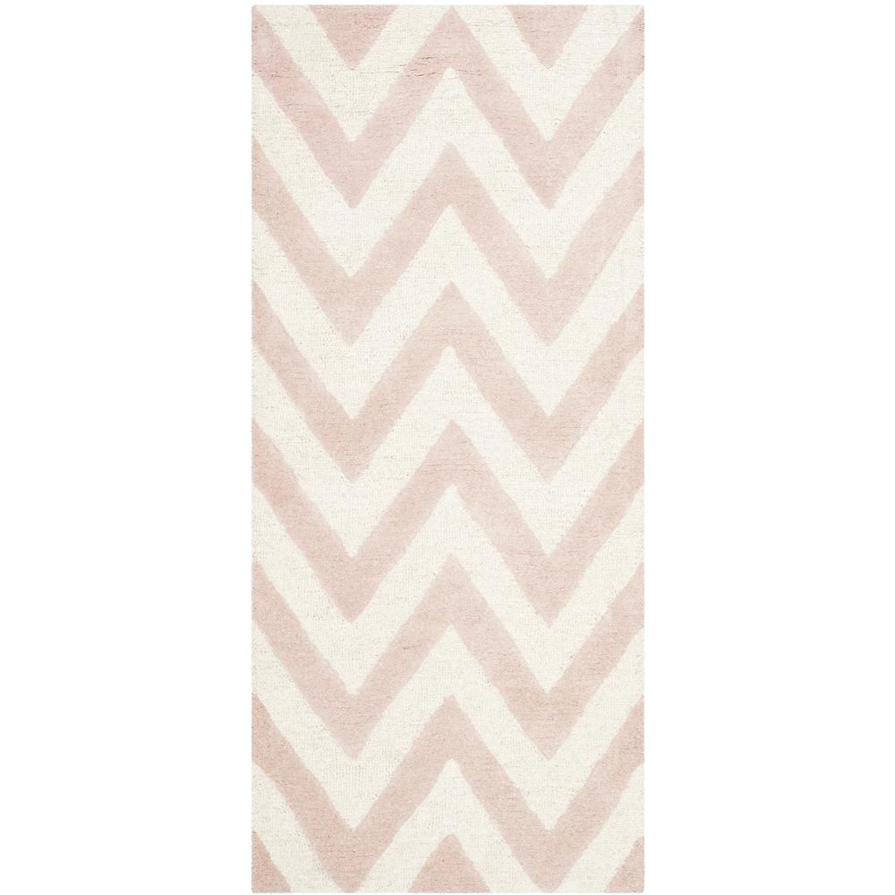 CAMBRIDGE, LIGHT PINK / IVORY, 2'-6" X 6', Area Rug, CAM139M-26. Picture 1