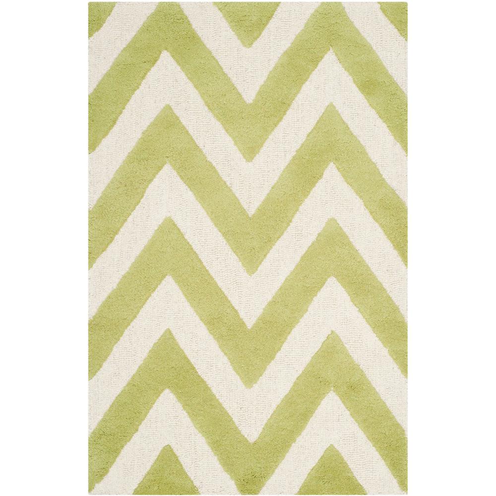 CAMBRIDGE, GREEN / IVORY, 2' X 3', Area Rug, CAM139T-2. Picture 1