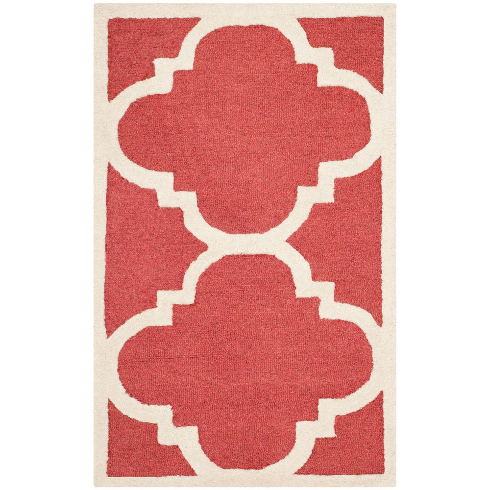 CAMBRIDGE, RUST / IVORY, 2' X 3', Area Rug, CAM140L-2. Picture 1