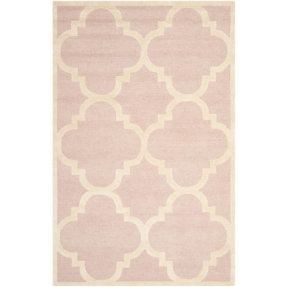 CAMBRIDGE, LIGHT PINK / IVORY, 5' X 8', Area Rug, CAM140M-5. Picture 1