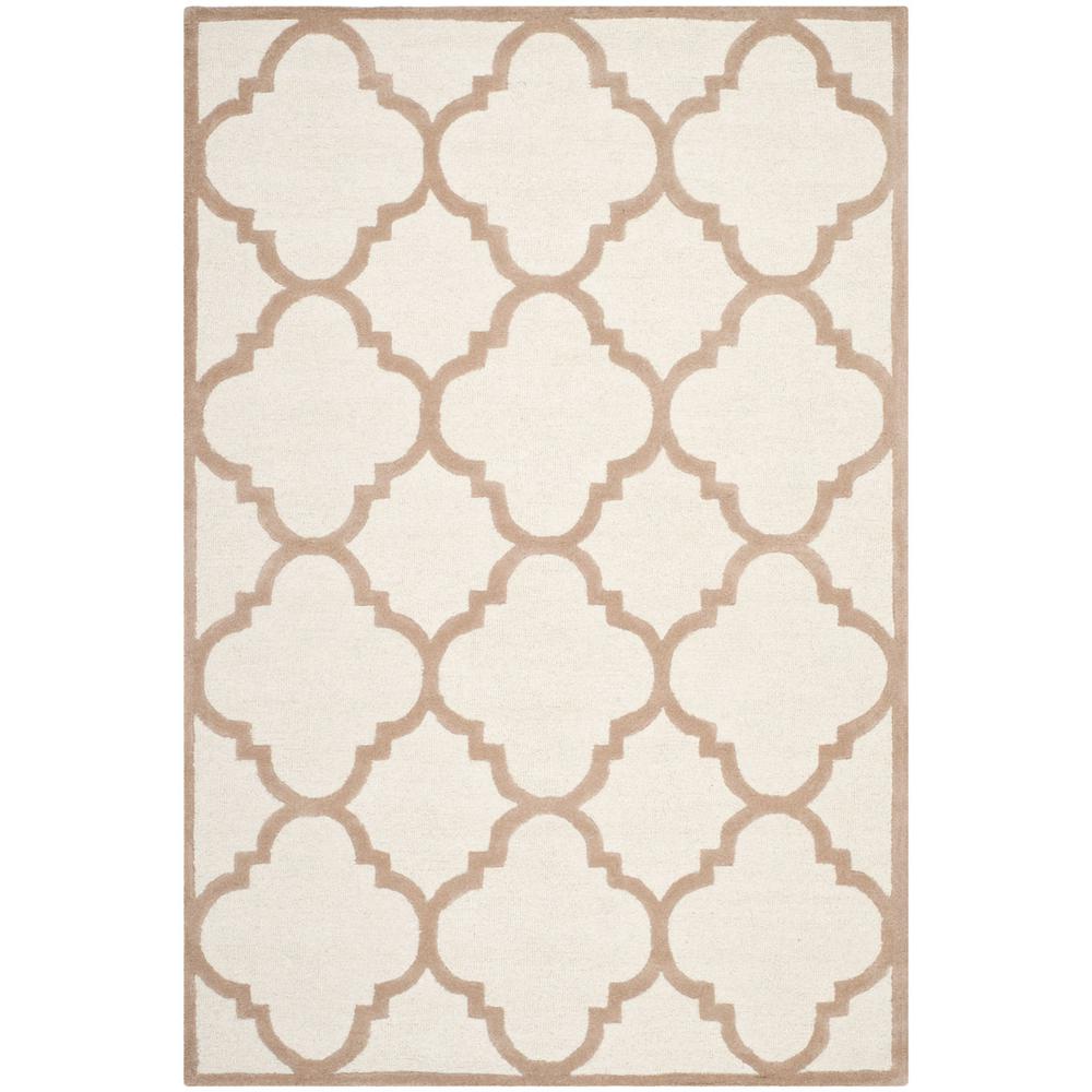 CAMBRIDGE, IVORY / BEIGE, 6' X 9', Area Rug, CAM140P-6. Picture 1