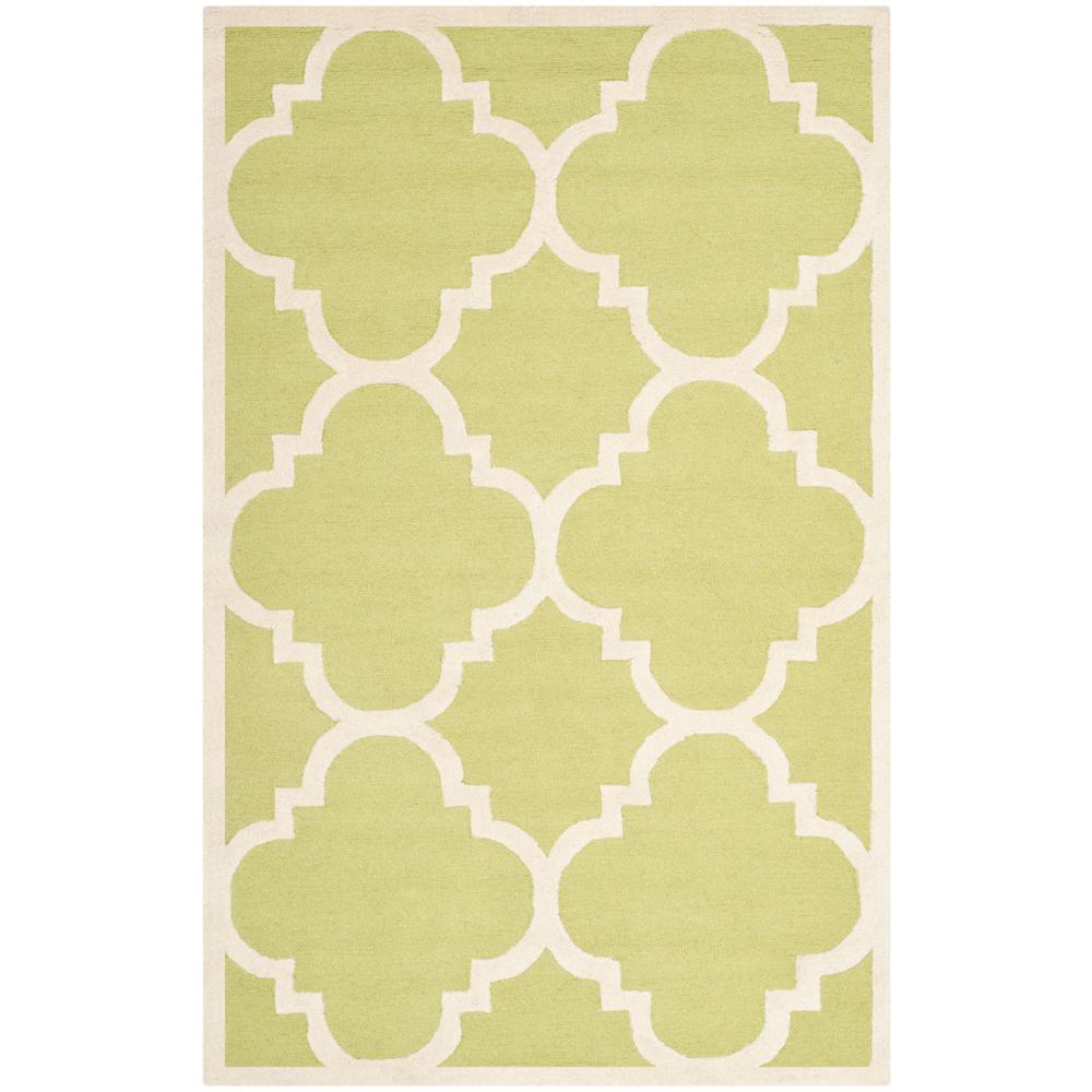 CAMBRIDGE, GREEN / IVORY, 5' X 8', Area Rug, CAM140T-5. Picture 1