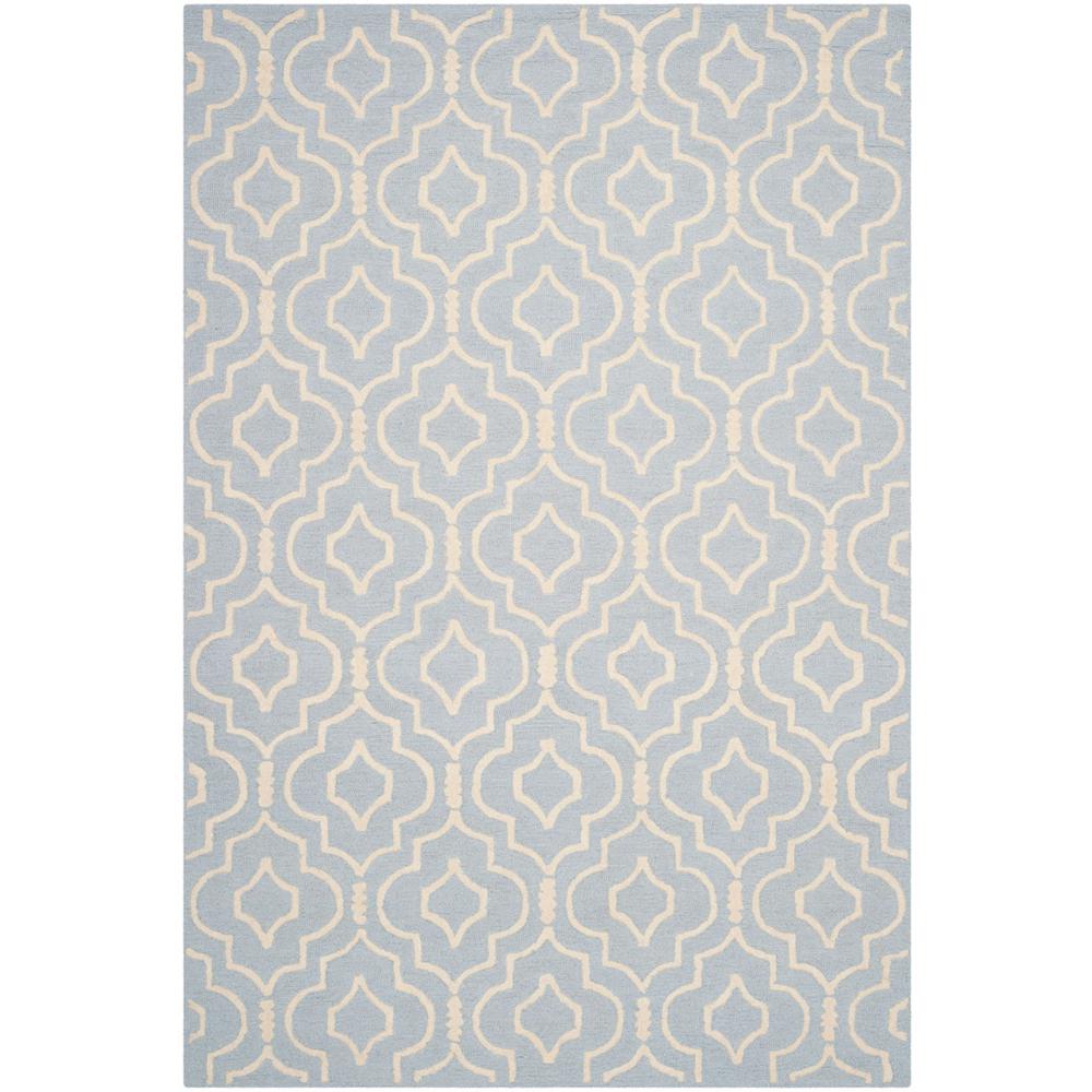 CAMBRIDGE, LIGHT BLUE / IVORY, 6' X 9', Area Rug, CAM141A-6. Picture 1