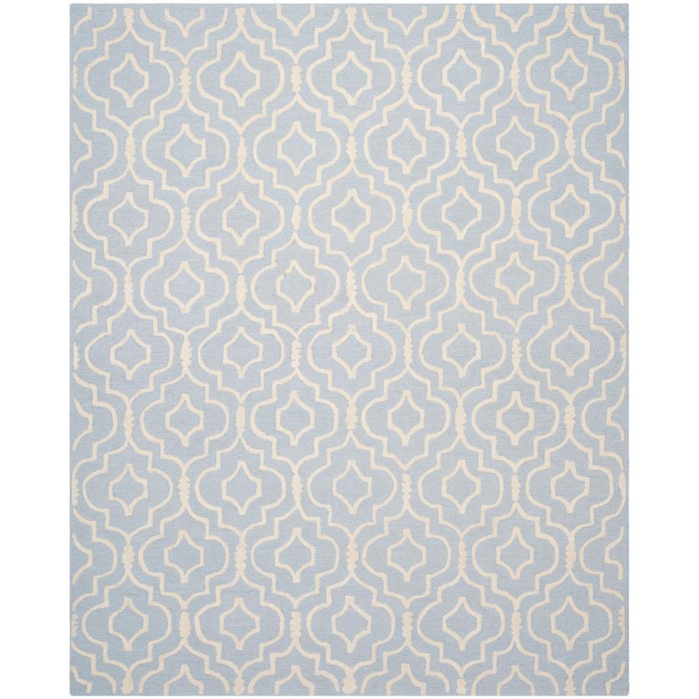 CAMBRIDGE, LIGHT BLUE / IVORY, 8' X 10', Area Rug, CAM141A-8. Picture 1