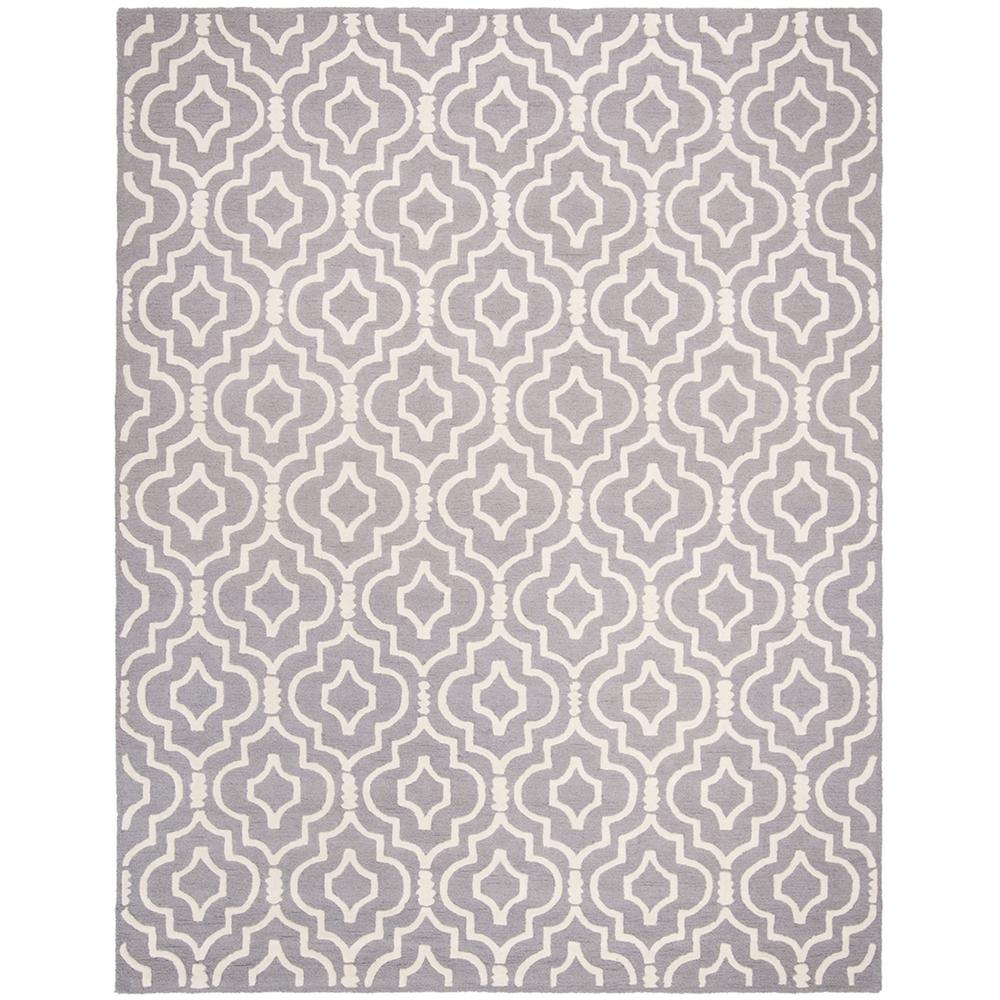 CAMBRIDGE, SILVER / IVORY, 8' X 10', Area Rug, CAM141D-8. Picture 1