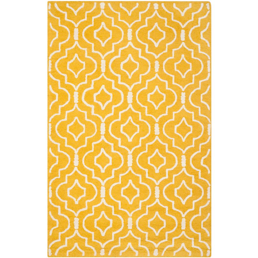 CAMBRIDGE, GOLD / IVORY, 5' X 8', Area Rug, CAM141Q-5. Picture 1